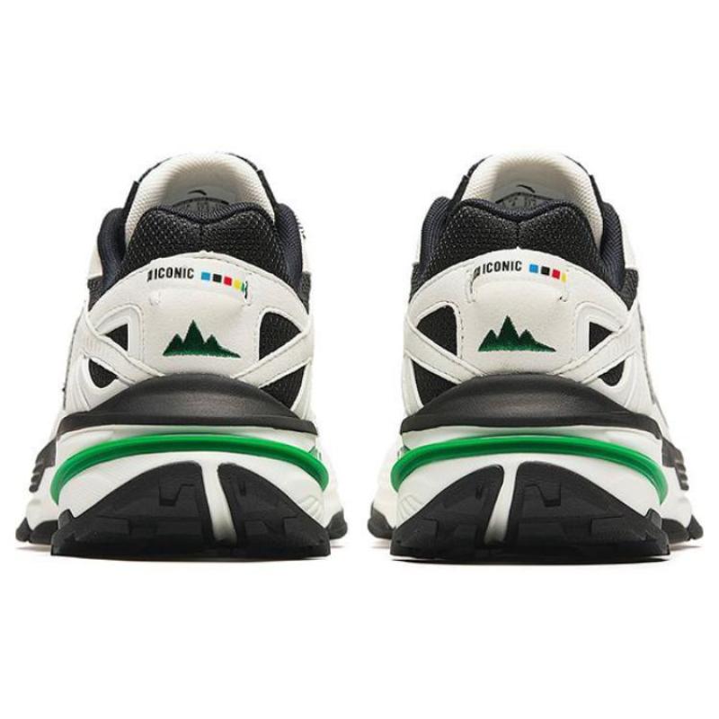 Anta Кроссовки для бега Walker из износостойкого дышащего материала, низкие, женские, черные с белым, 122418890-7