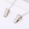 Elegant Metal Sweater Chain Clip Easy To Use Comfortable Chain Strap Shirt Chain for Daily Wear with Silver Color 2PCS