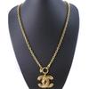 Chanel Ожерелье с логотипом COCO Matelasse винтажное позолоченное золото 65,5 г Женское Б/У