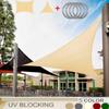 Sun Shade Sails Canopy Triangle Rectangular UV Block Outdoor Patio Garden Commercial Deck with Rope Waterproof for Pool Backyard