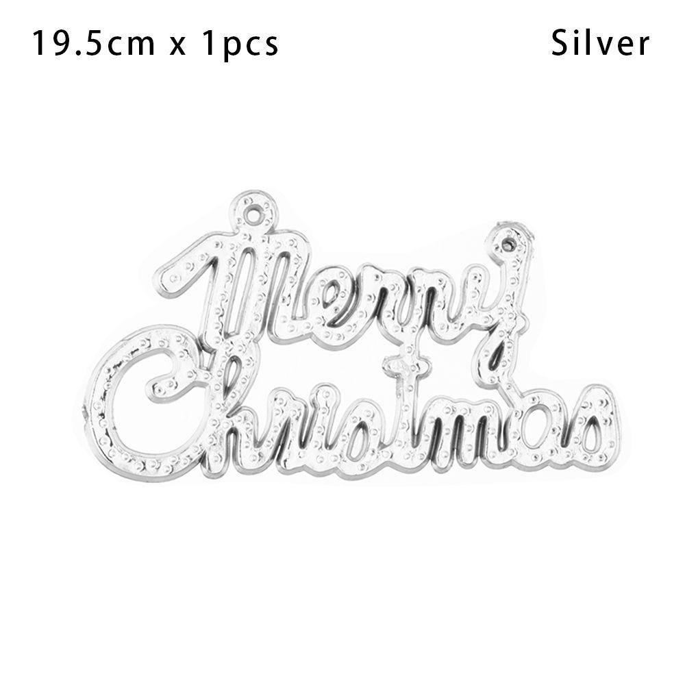 Accessories Party Supplies Merry Christmas Pendant Xmas Tree Decor Hanging Ornament English Letter