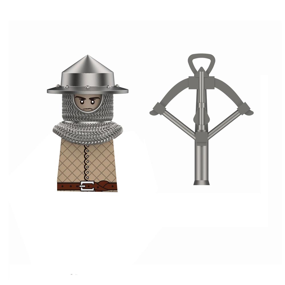 Средневековый Замок Солдат Фигурки Действия Строительные Блоки Дракон Аниме Рыцарь Аксессуар Боевой Конь Ополчение Шлем Щит Игрушка Подарок S015