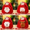 Christmas Santa Claus & Snowman Gift Bag - Apple & Candy Storage for Christmas Eve