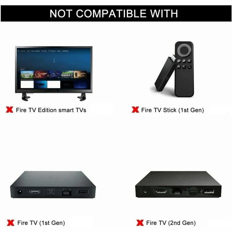 Умный голосовой пульт дистанционного управления Замена ТВ-стика 4K MAX Lite Fire Cube Умный пульт Работает с Alexa для Fire Stick TV 3-го поколения