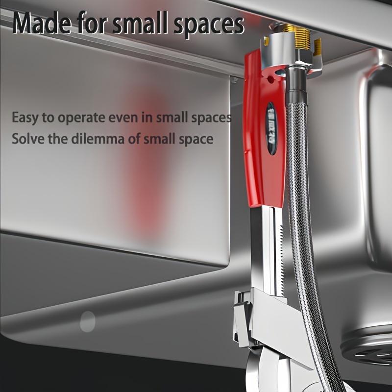 Разводной сантехнический ключ, многофункциональный сантехнический инструмент, широко открытый гаечный ключ для ремонта ванной комнаты, обслуживания дома, ремонта автомобиля,