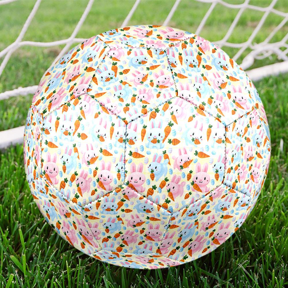 1pc Easter Bunny Carrots Size 5 Soccer Ball Professional Match Training Football Indoor &Outdoor Sports Ball Lightweight Durable m6537