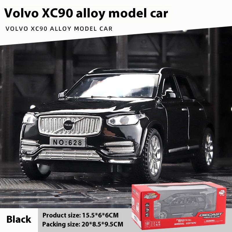 1:32 VOLVO XC90 внедорожник модель автомобиля литой металлический модель звук и свет инерционный механизм игрушка коллекционные украшения для детей игрушки
