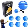 New Single Pickleball Trainer Outdoor Base Color Box Package Pe High Elastic Wei Floating Holed Balls