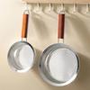 Easy To Clean Fine Mesh Strainer Wooden Handle Stainless Steel Colander  For Kitchen Cooking