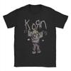 Футболка группы Korn Унисекс Хлопок Повседневная футболка Круглый вырез Футболка с коротким рукавом Одежда Идея для подарка