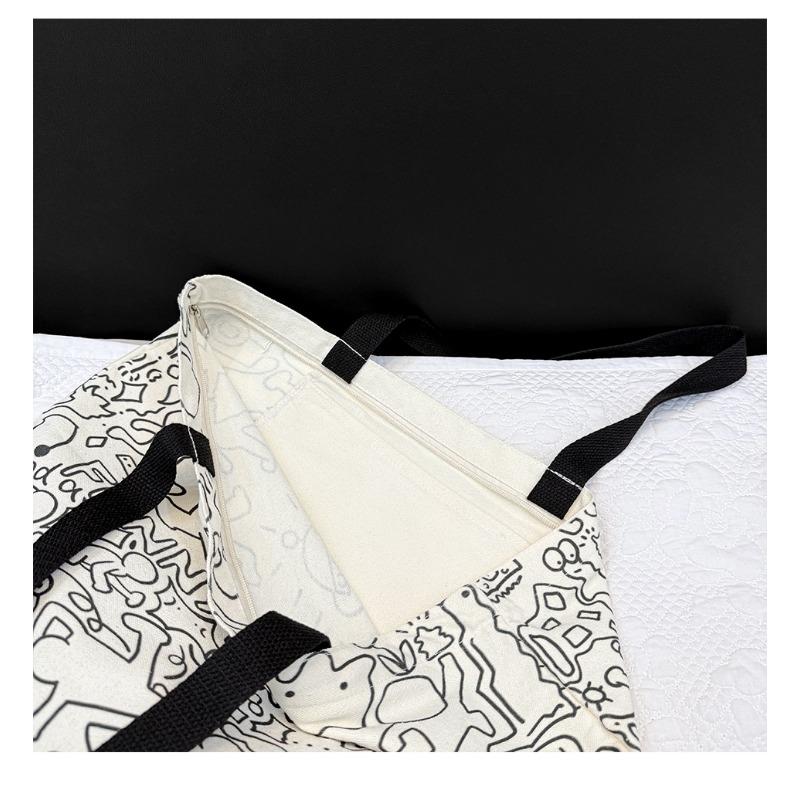 2025 New Large Capacity Graffiti Tote Bag