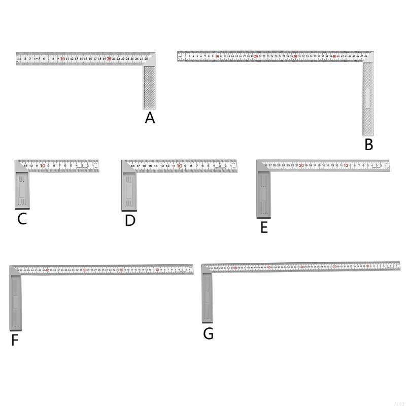 Прозрачная шкала Угольник Инструмент для мастеров строителей Точное измерение A0KF