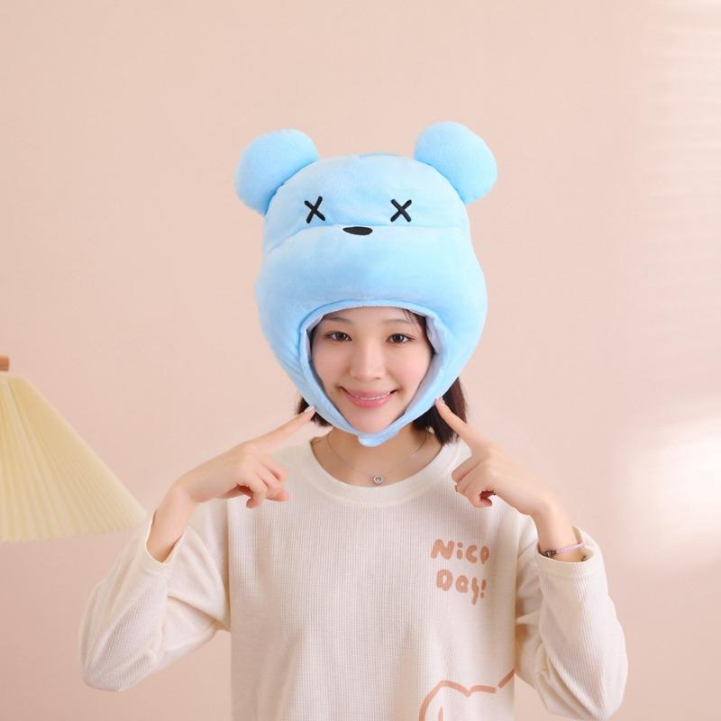 Цветной головной убор в виде медведя, шляпа, фотореквизит, фотореквизит, мультяшный головной убор, реквизит для выступлений