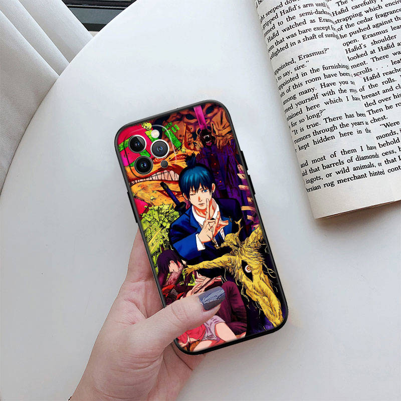 Чехол для телефона ED13 Chainsaw Man для iPhone 6 6s 7 8 11 12 13 14 15 XS Pro Max XR X SE Samsung S20 S21 S22 S23 S24 FE Ultra Plus Lite S21S A55