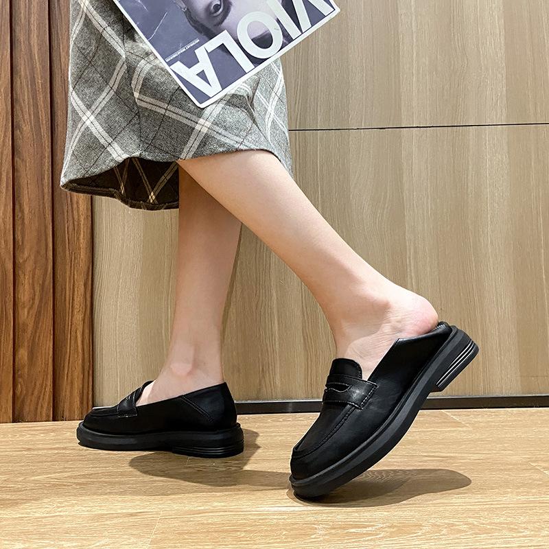 Мода 2025 Преппи Женские Маленькие Кожаные Туфли Зимние Хлопковые Меховые Балетки Теплые Лоферы Слипоны Traf Женские Оксфорды на Толстом Каблуке Большой Размер 34-44