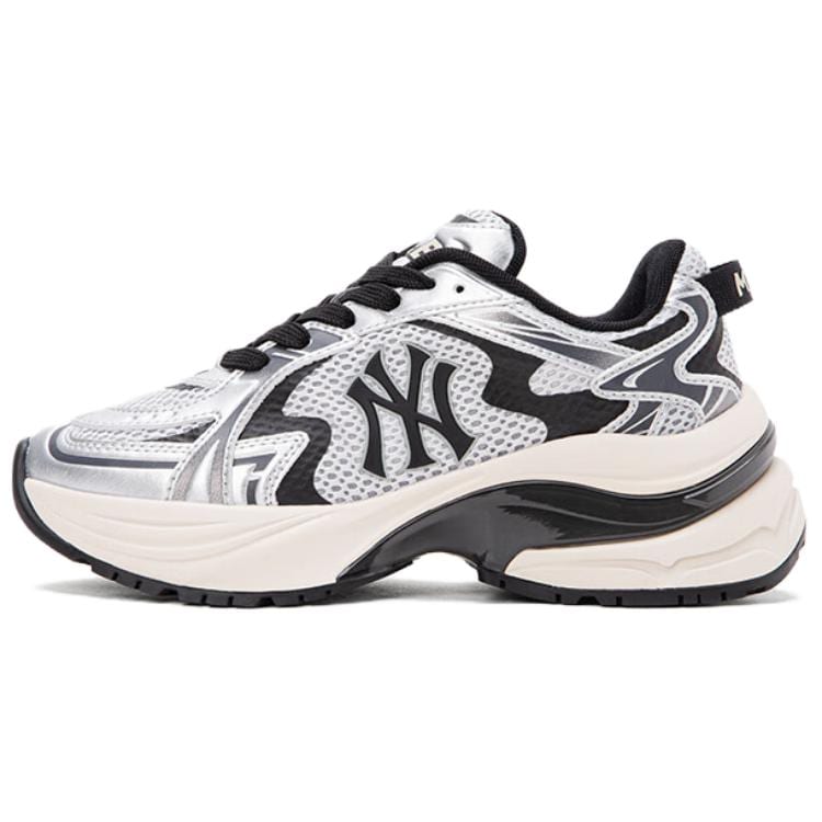 MLB Curve Runner Height Increasing Chunky Sneakers Unisex Silver 3ARNCVR5N-50SIS