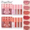 Desire Style Mirror Lip Gloss Waterproof Lip Glaze Moisturizing Lip Gloss Summer Candy Color Jelly Glass Lip 4-pack Gift Box
