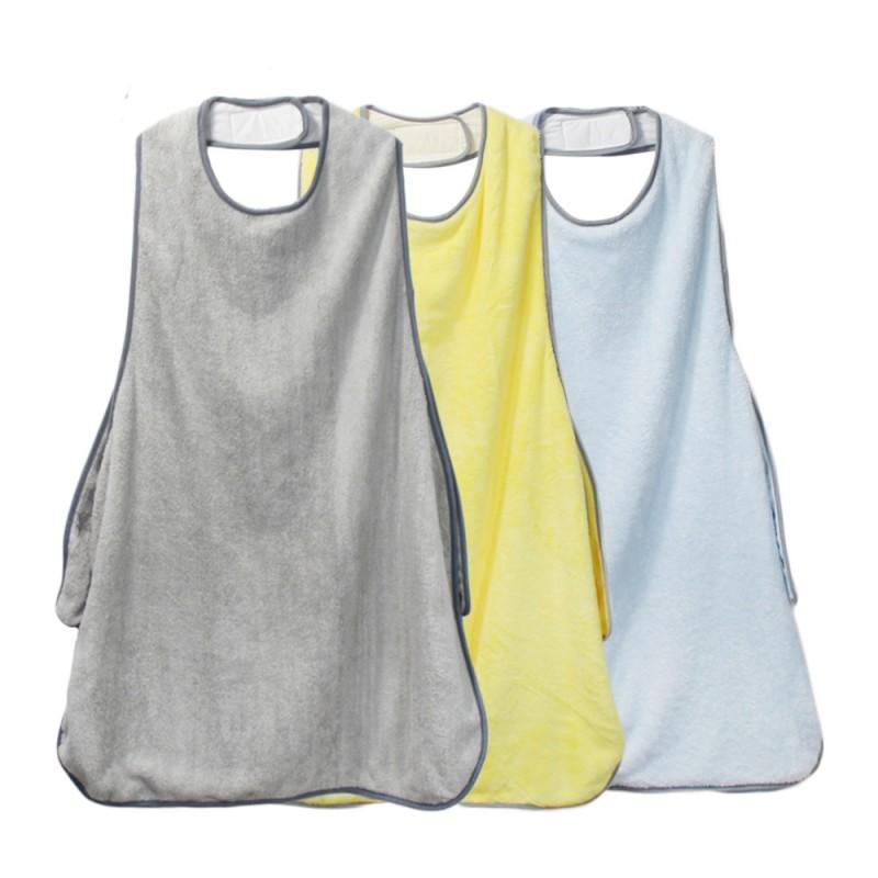 Microfiber Pet Grooming Apron Dog Cat Bathing Waterproof Vet Clinic Salon Use Light Blue Yellow Gray