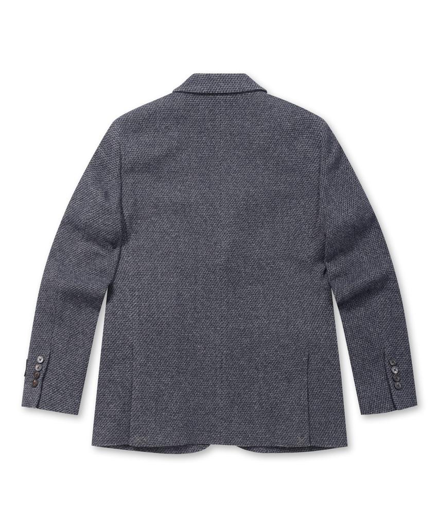 BRENTWOOD [Selection] Wool Blended Two-Tone Knit Jacket Brjbw25811Nyx