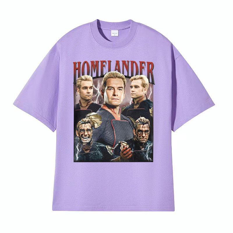 Limited The Homelander The Boys Season 4 The Boyz Vintage Graphic T Shirts Men Women Fashion Classic ONeck Short Sleeve Tshirt
