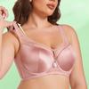 Soft Steel Ribbed Smooth Bra Women's Plus-size Seamless Underwear Women's Strapless Anti-glare Back-gathering Bra
