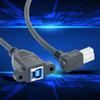 Кабель для передачи данных USB3.0 Type B (папа) на USB3.0 (мама) 90 градусов, замена для промышленного принтера, камеры