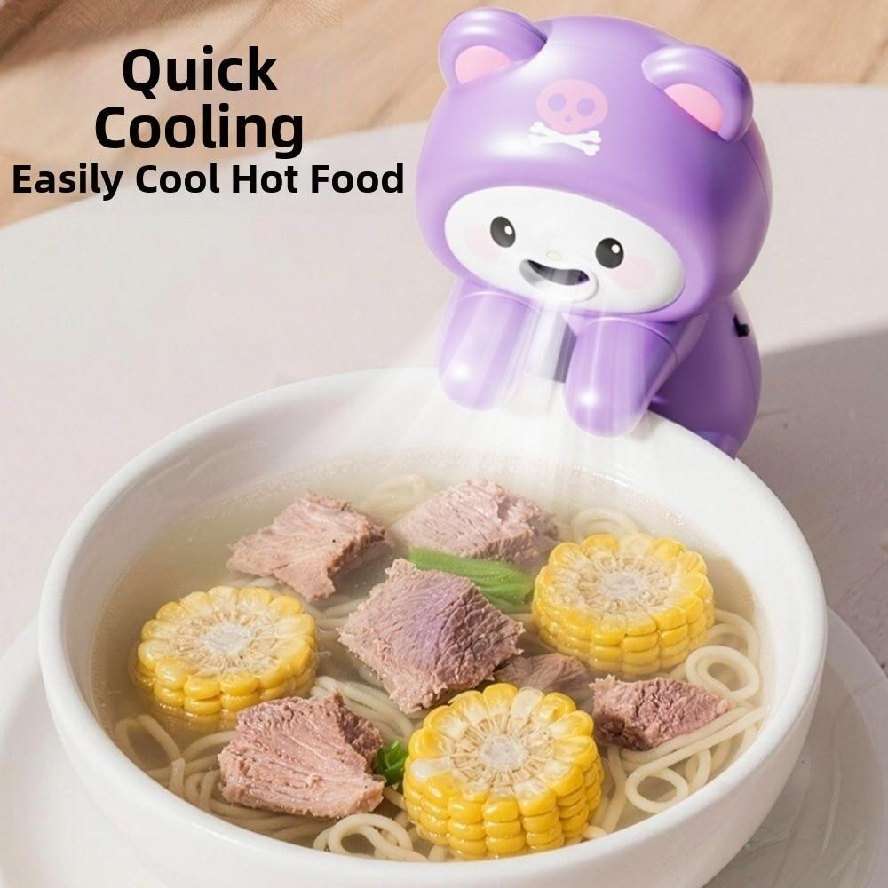 Mini Electric Fan Noodle Cooling Fan USB Rechargeable Mini Electric Fan Kids Mealtime