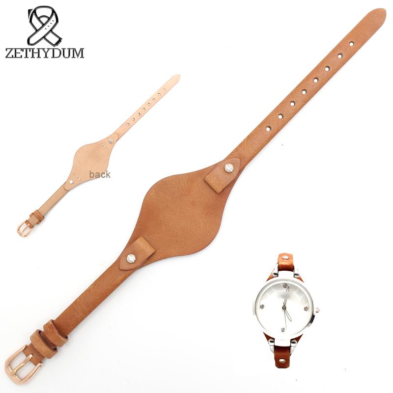 Ремешок для часов из натуральной кожи 8 мм Маленький размер ремешка для часов Fossil ES4119 ES4176 ES3262 3077 ремешки для часов наручные часы ремешок с матовым покрытием