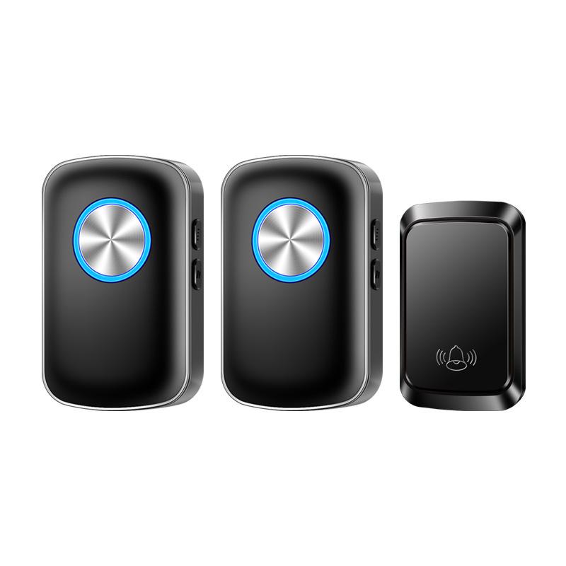 Self-Powered Waterproof Wireless Doorbell with Remote Control, One-to-Two