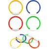 Pack of 8 Diving Rings Underwater Swimming Pool Toy Rings 14cm Diameter