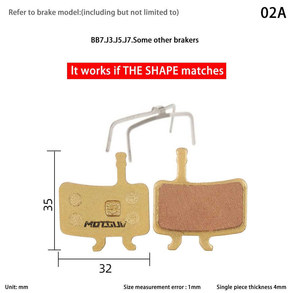 10 Pairs (20 Pieces) Copper Base Bike Brake Pads for Shimano SRAM Avid Hayes Magura Bicycle Accessories