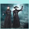 Alluring Plague Doctor Costume Get Ready For Halloween And Cosplay With This Medieval Hooded Robe Mask And Hat For Monk Cosplay