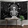 Planet Skull Frame Tapestry Wall Hanging Dark Hippie Tapies Psychedelic Witchcraft Living Room Home Decor