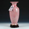 Vase Ceramic Rotating Base Crack Glaze Ice Flake Antique Chinese Style Suitable for Study Office Living Room Bogu Frame Ornament