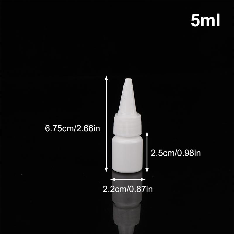 5/10/20/30/50/60/100 мл Белая бутылка с пипеткой-капельницей, с завинчивающейся крышкой, бутылки для жидкости для глаз, чернил, масла, пипетки, пигментов для краски