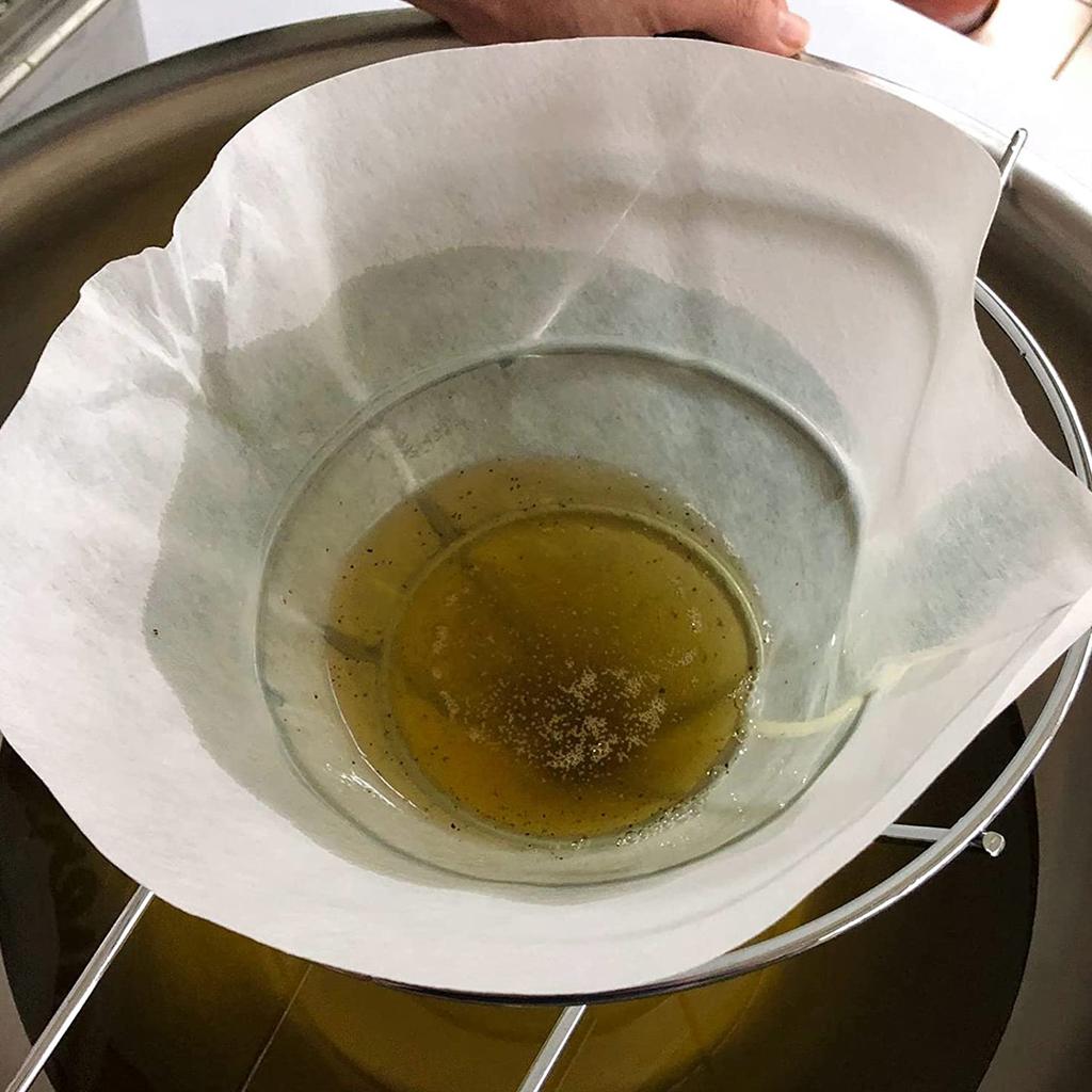 30Pcs Fryer Oil Filter Cone Filters 10inch Non-Woven Filter Cones Cooking Oil Filter Cones Maple Syrup Filter Set Cones Filter