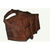 New Men's Brown Vintage Genuine Leather Goat Travel Luggage Duffle Gym Bags