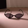 Роскошные солнцезащитные очки в маленькой оправе для женщин и мужчин, овальной формы, повседневные, черного цвета, с зеркальными линзами, дизайнерский бренд, модные.