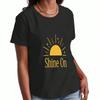 Хлопковая футболка Sunshine Shine On для унисекс, Премиум хлопок с графическим принтом, Прочная, Повседневная мода, Сияй своим светом, Позитивные вибрации, Идеальный подарок, Co