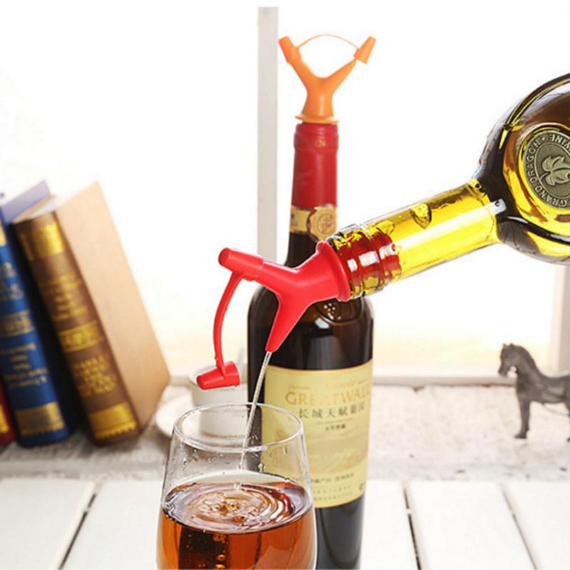 1 шт., двойной дефлектор, насадка для жидкости, пробка для бутылки соевого масла, пробка для рта, винный соус, колпачки для бутылок с носиком