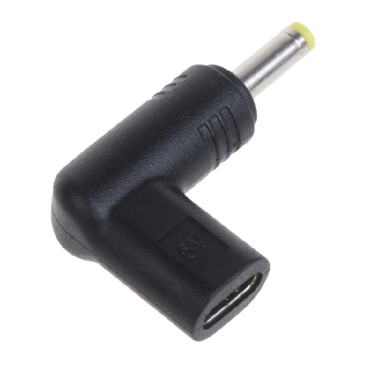 Угловой преобразователь Type-C USB-C Female на DC5V Male Jack 4.0x1.7mm Адаптер