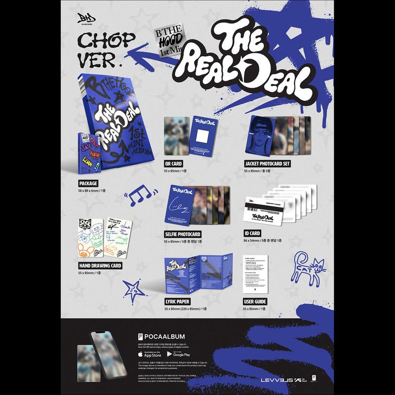 [Предзаказ] B THE HOOD - 1-й мини-альбом [THE REAL DEAL] (Версия SLICE) + Бесплатный подарок