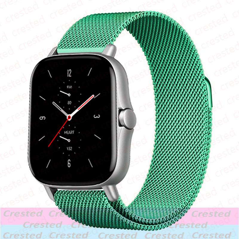 Миланский петлевой ремешок Для Amazfit GTS/2/2e/3/4/GTS2 Mini/GTR/47мм/GTR2/3/4/5/Pro stratos Браслет Amazfit bip 6 5 20мм/22мм ремешок