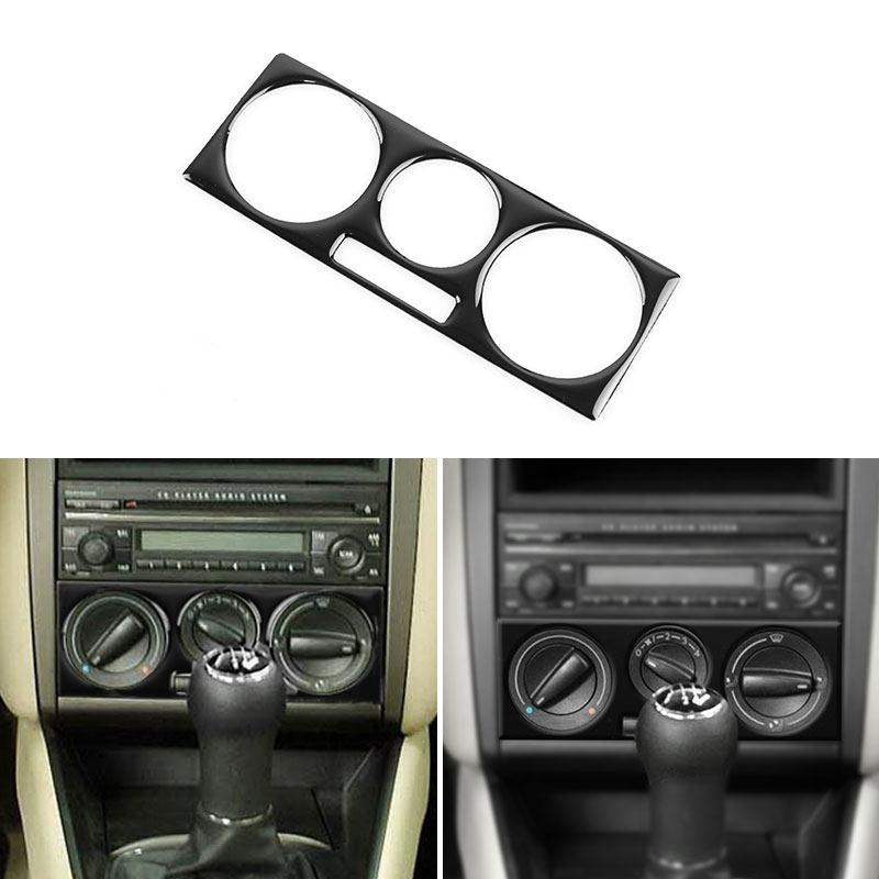 Для VW Golf 4 Jetta Bora MK4 R32 GTI 1999-2004 Панель центральной консоли CD AC Кондиционер Радио Рамка Декоративная накладка Пиано Блэк