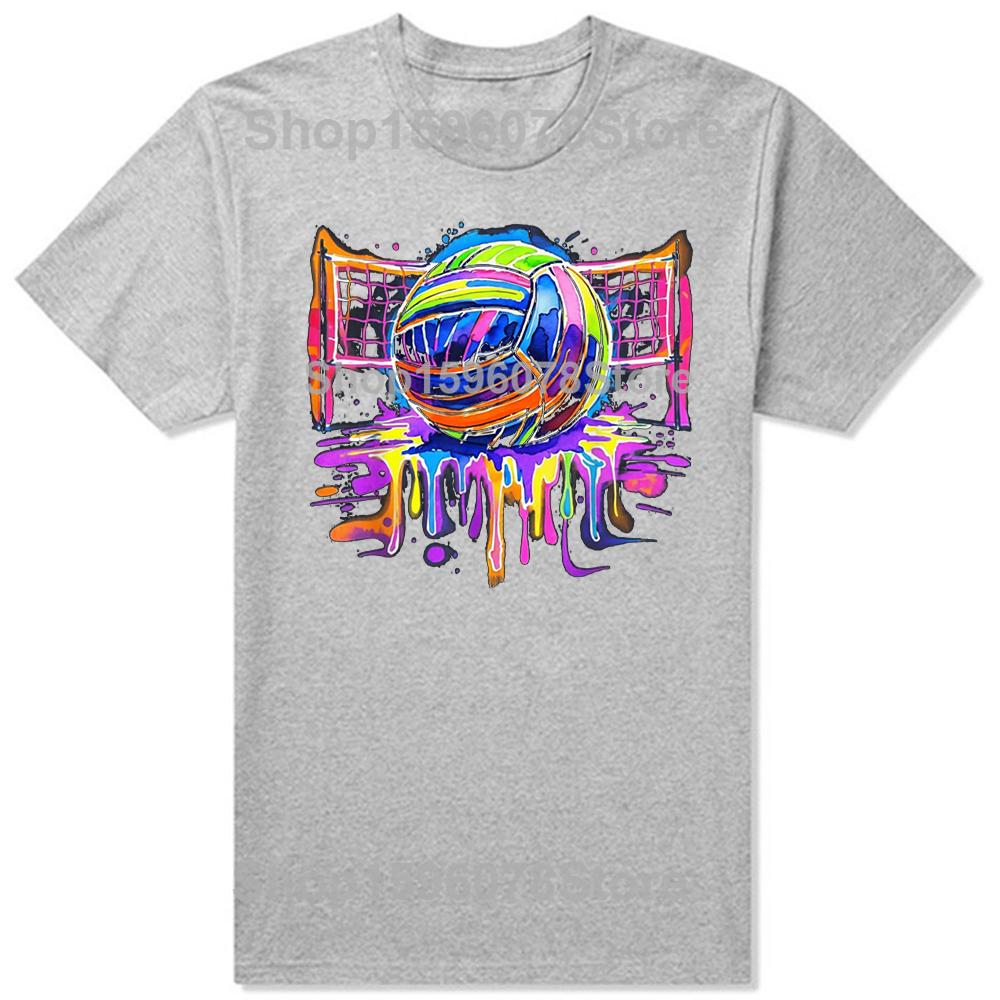 Funny Volleyball Game Day Sports Player 100% Cotton T-shirts Men Women Fashion Casual Tshirt Loose Oversized Streetwear T Shirt