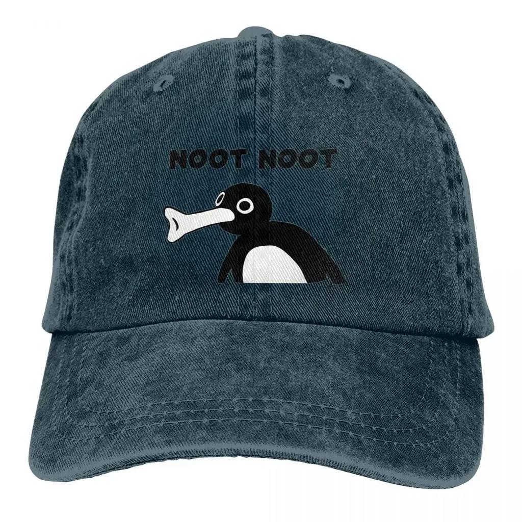 Pure Color Dad Hats Classic Womens Hat Sun Visor Baseball Caps Pingu Noot Noot Peaked Cap