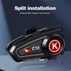Мотоциклетный шлем гарнитура C10 стерео Bluetooth шумоподавляющие наушники IPX6 водонепроницаемый поддержка подключения 2 телефонов одновременно