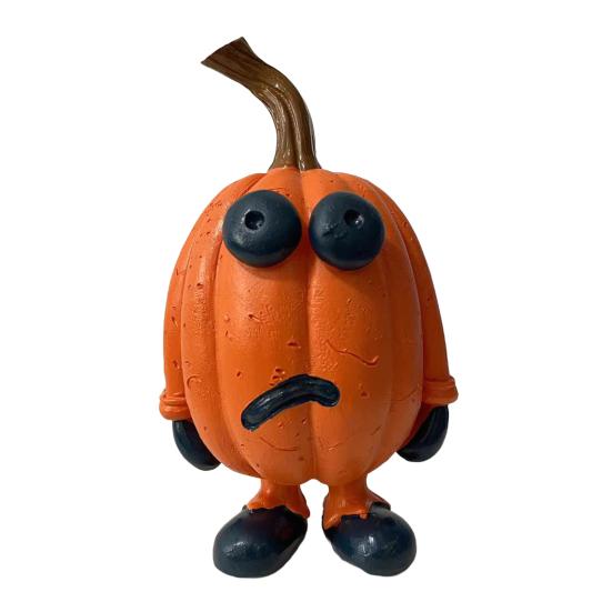 Хэллоуинское украшение в мультяшном стиле, дизайн с ярким выражением, тыквенное украшение, радостная праздничная атмосфера, декор