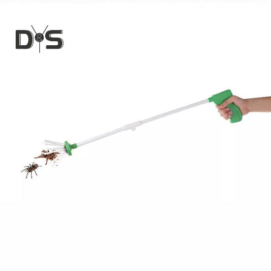 Ловушка для пауков с длинной ручкой, бесконтактный захват для пауков, инструмент для сбора насекомых, складная ловушка для тараканов для использования в помещении и на улице