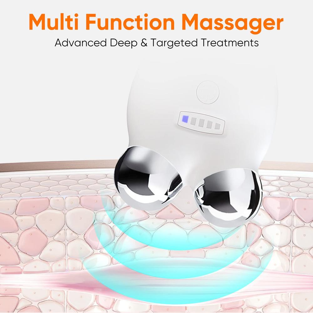 Microcurrent Face Lift Machine Double Chin Remover Electric Face Roller For Facial Lifting Skin Tightening EMS Eye Face Massager